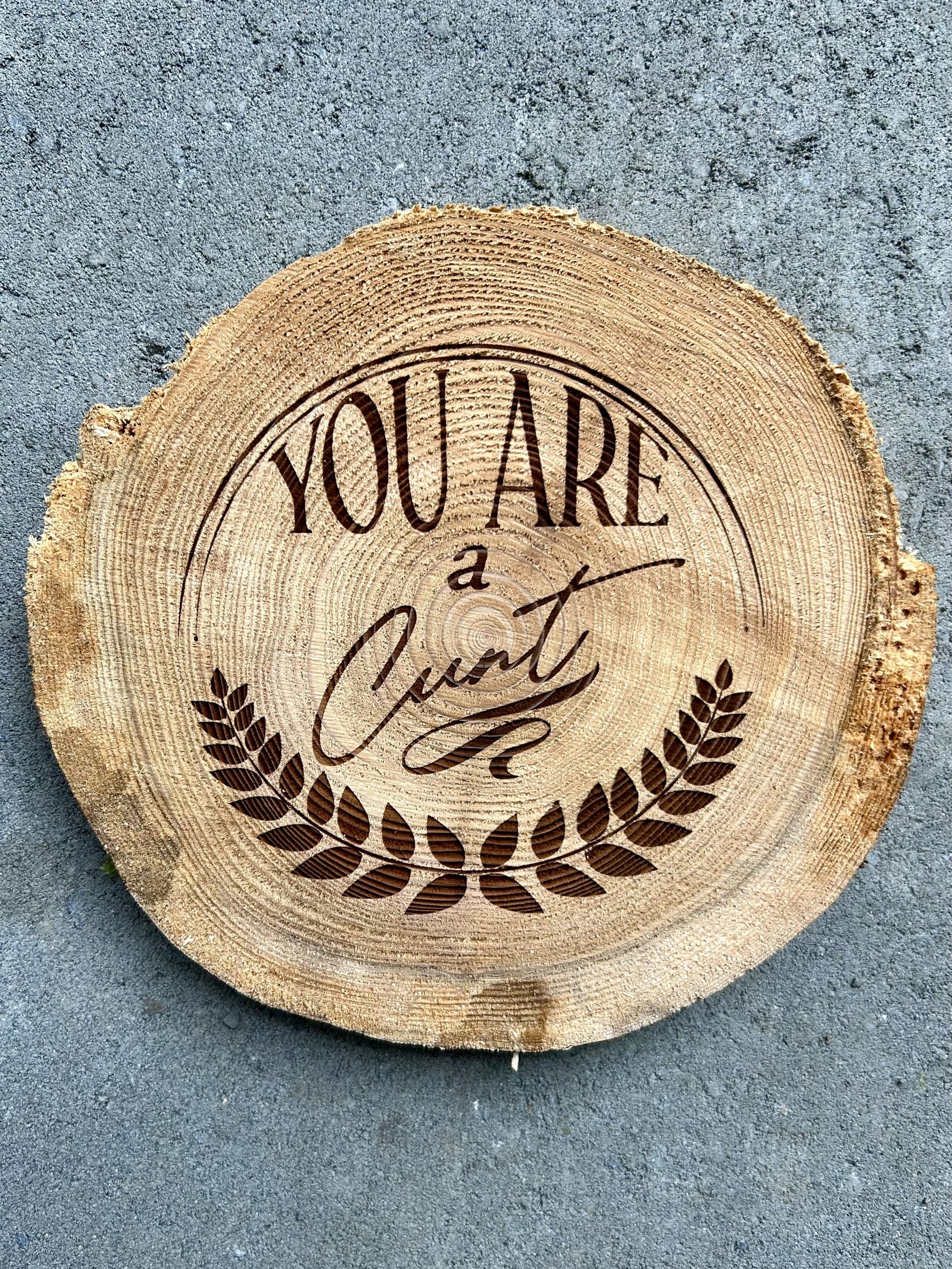 youre a cunt - wood